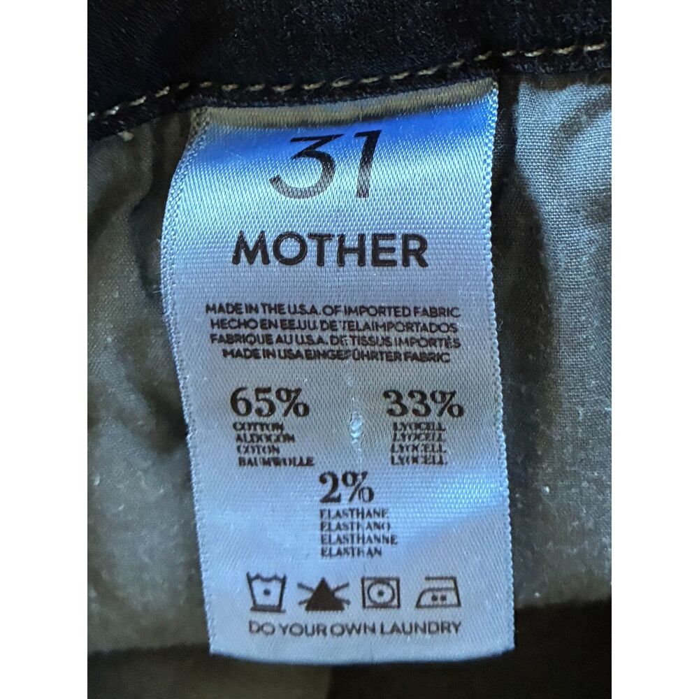 Mother Denim Blue High Waisted Looker Coffee, Tea or Me Jeans Women's Size 31 - Picture 5 of 12
